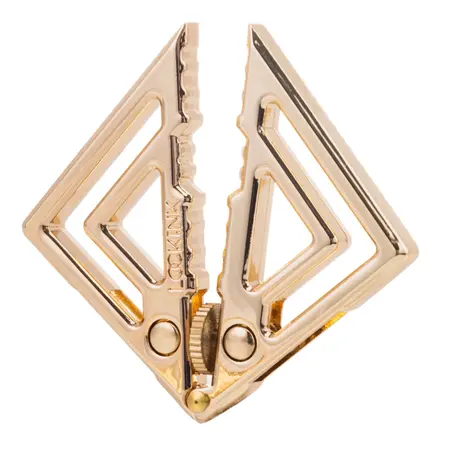 LOCKINK Adjustable Nipple Clamps Gold with Decorative Pendant, Nickel-Free