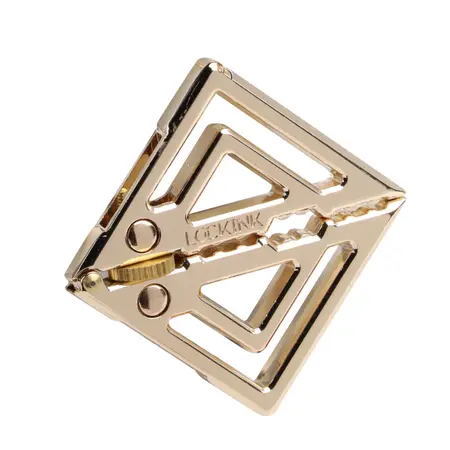 LOCKINK Adjustable Nipple Clamps Gold with Decorative Pendant, Nickel-Free