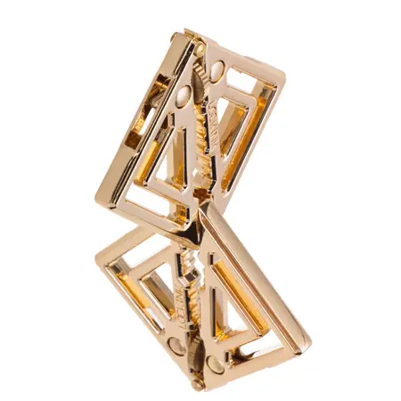 LOCKINK Adjustable Nipple Clamps Gold with Decorative Pendant, Nickel-Free
