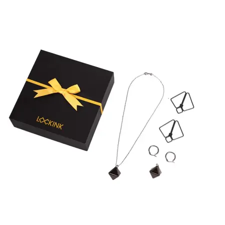 LOCKINK Nipple Clamps with Weighted Pendant Grey - Adjustable Design