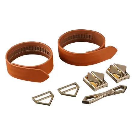 LOCKINK Hogtie Restraint System Adjustable Cuffs Set Brown