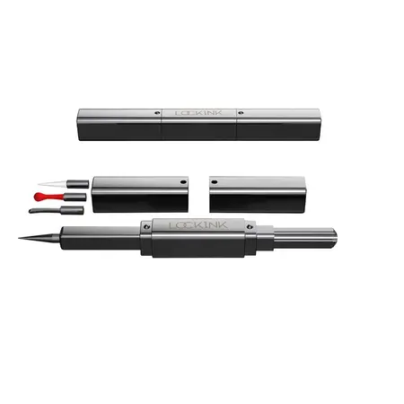 LOCKINK 5-in-1 Multi-Head Tickler Accessory Set - Black, Versatile Design