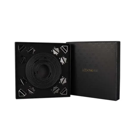 LOCKINK 8-Piece Adjustable Restraint Strap Set Black - Versatile Kit