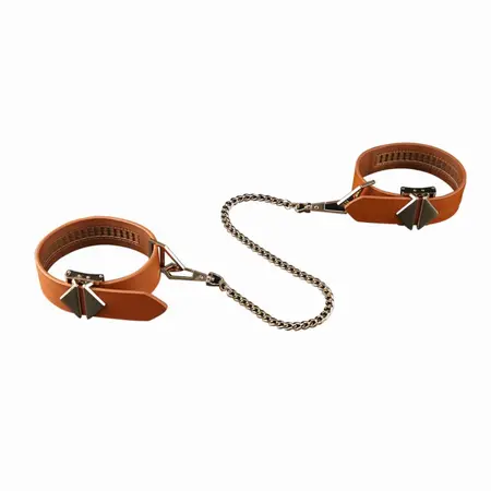 LOCKINK 8-Piece Adjustable Restraint Strap System Brown Set