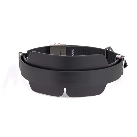 LOCKINK Blindfold Set Crna - Podesiva Kožna Maska za Oči sa Kopčama