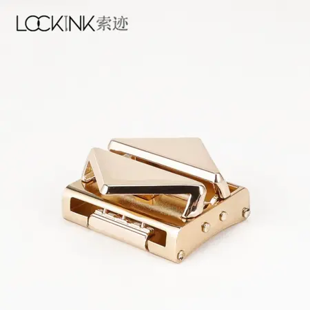 LOCKINK Leather Blindfold Kit Brown Adjustable Metal Buckles