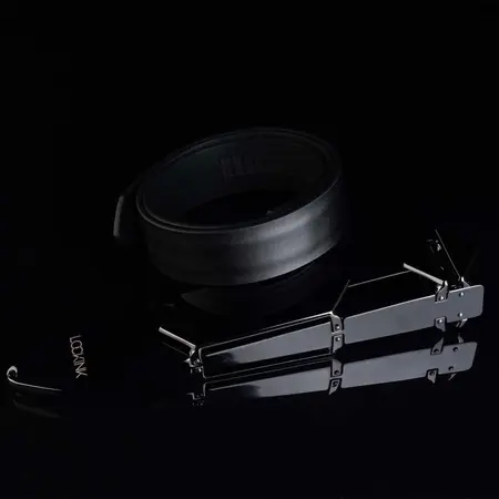 LOCKINK Adjustable Whip Black - Durable Synthetic Leather Model