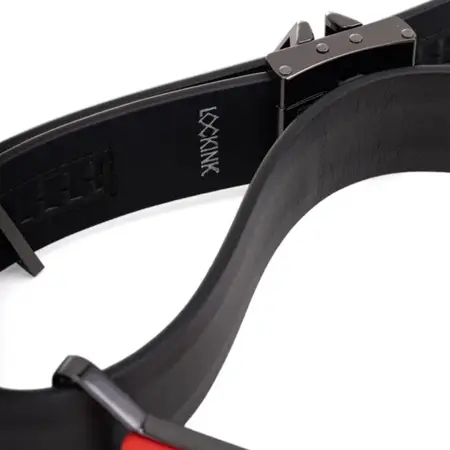 LOCKINK Adjustable Restraint Set with Ball Gag & Bite Gag, Black