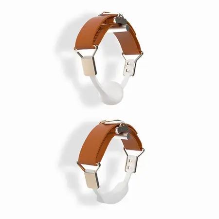 LOCKINK Ball-Gag & Gag-Bite Set Brown Adjustable Strap Storage Box