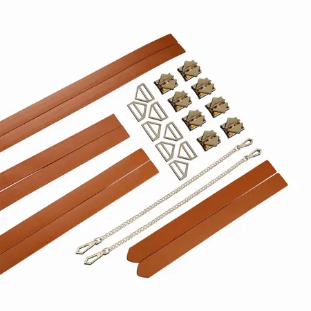 LOCKINK Brown All-in-One Bondage & Restraint System Set
