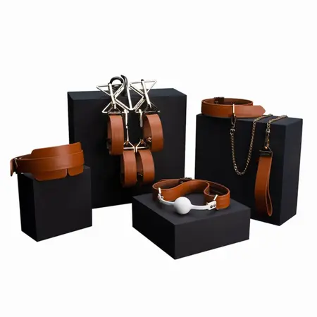 LOCKINK Brown All-in-One Bondage & Restraint System Set