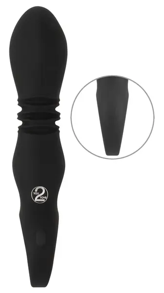 You2Toys Eternal Intimate Thrusting Device Soft Touch Black 17cm