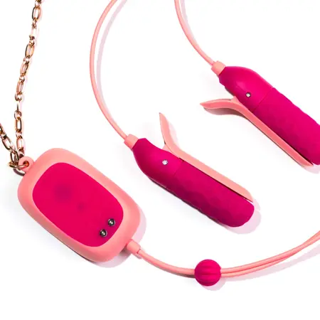OhMiBod Sphinx Bluetooth Nosive Vibrirajuće Kleme - Aplikacijom Kontrolisane, Crne