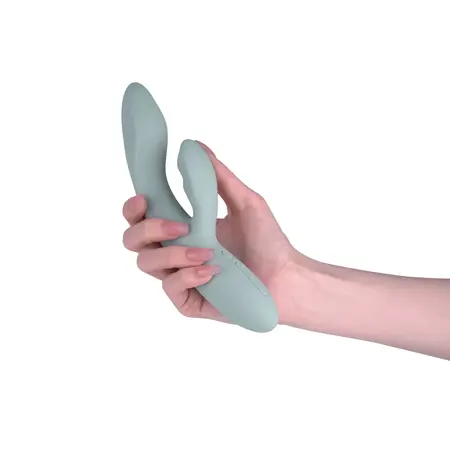 Svakom Chika Aplikacijom Kontrolisan Fleksibilni Dvostruki Vibrator Tirkizno Siva