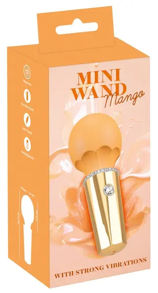 You2Toys Mini Wand Mango Compact Rechargeable Massage Device Orange