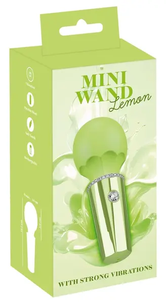You2Toys Mini Wand Lemon - Compact Rechargeable Massage Wand, Yellow