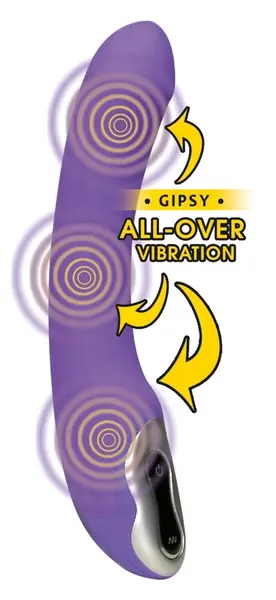 Sweet Smile Curved Multi-Motor Intimate Device Silicone 23cm Violet