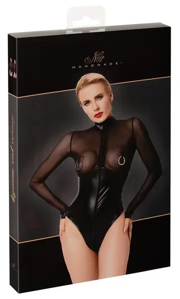 Noir Handmade Body L Powernet i Mat Izgled sa Dekorativnim Prstenovima