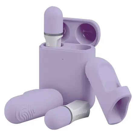 JimmyJane Hello Touch Pro Compact Finger Massager Set with Charging Case