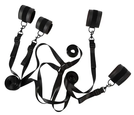 You2Toys Krevet Restraint Sistem Veganski Podesivi Crni 180cm