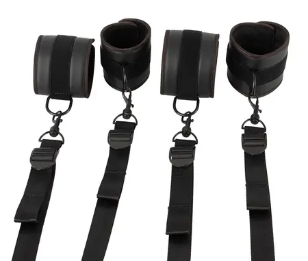 You2Toys Krevet Restraint Sistem Veganski Podesivi Crni 180cm