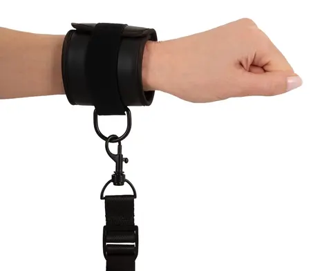 You2Toys Krevet Restraint Sistem Veganski Podesivi Crni 180cm