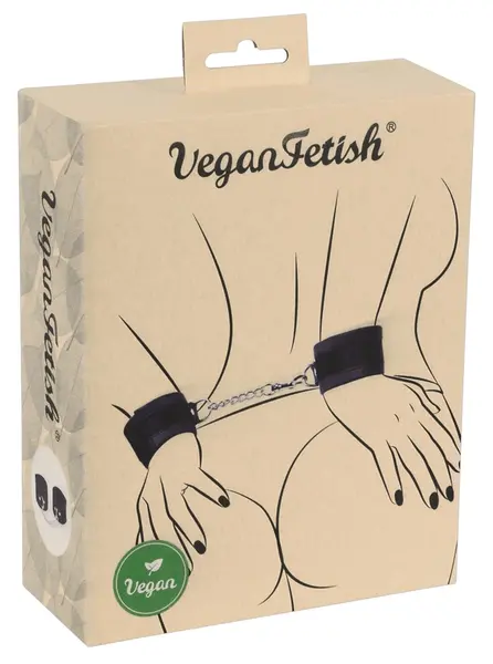 You2Toys Veganske Podesive Lisice sa Odvojivim Lancem Crne
