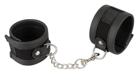 You2Toys Veganske Podesive Lisice sa Odvojivim Lancem Crne