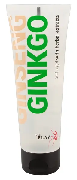 Just Play Gel Ginseng & Ginkgo 80ml - Herbal Water-Based Lubricant