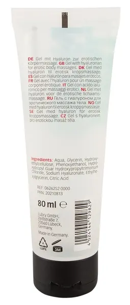 Just Play Hyaluronan Lubricant 80 ml - Water-Based Intimate Gel