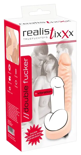 Realistixxx Double Fucker intimni sistem sa vibracionim modulom 18 cm