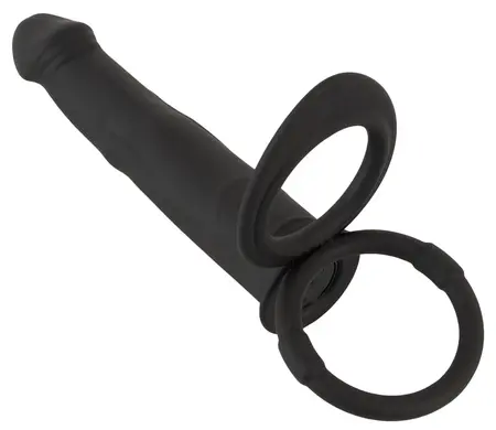Black Velvets RC Double Partner sistem sa daljinskim upravljanjem, silikon, vodootporan, crni