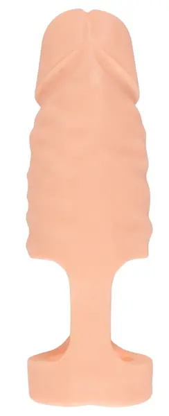 Realistixxx Ball Stretcher sa dualnim nastavkom, TPE u boji kože, 14.8 cm