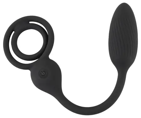 Rebel Power Dual Ring set sa vibracionim plugom na daljinsko upravljanje, crni