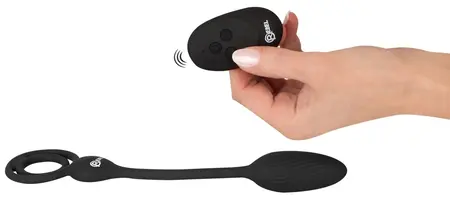 Rebel Power Dual Ring set sa vibracionim plugom na daljinsko upravljanje, crni