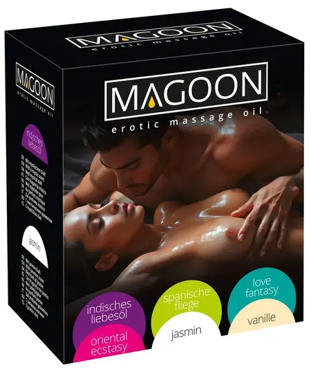 Magoon Set Ulja za Masažu 6x100ml - Raznovrsni Mirisi, Hranljiva Formula