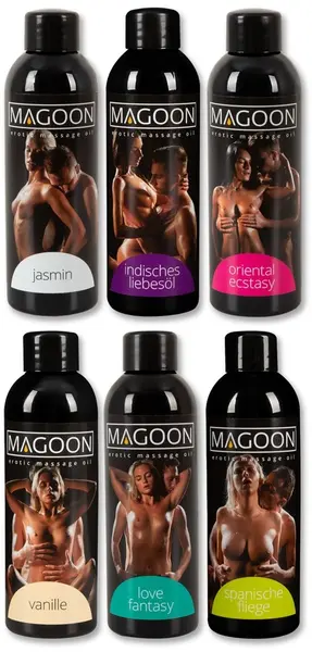 Magoon Set Ulja za Masažu 6x100ml - Raznovrsni Mirisi, Hranljiva Formula