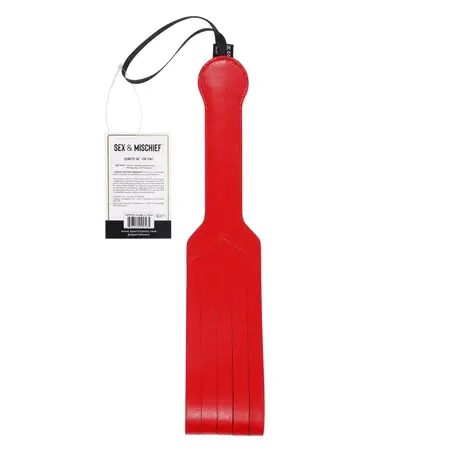 Sportsheets S&M Amor Loop Paddle Crvena Veganska Koža 36cm