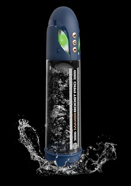 Pump Worx Max Pro Flow Blue Automatski sistem za intimni trening 28.6cm