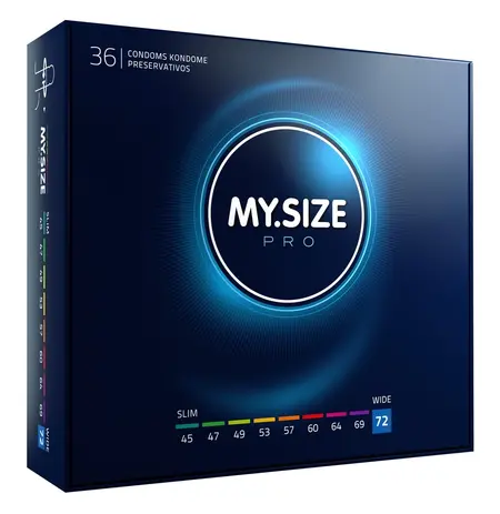 MY.SIZE Pro 72mm Ultra tanka veganska lateks intimna zaštita 36kom