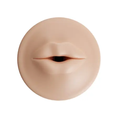 Autoblow AI Ultra Intimate Sleeve Mouth Bež - Rebrasti TPR umetak