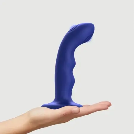 Strap-on-me Wave Night Blue Double Tapping Intimate Device 15.3cm
