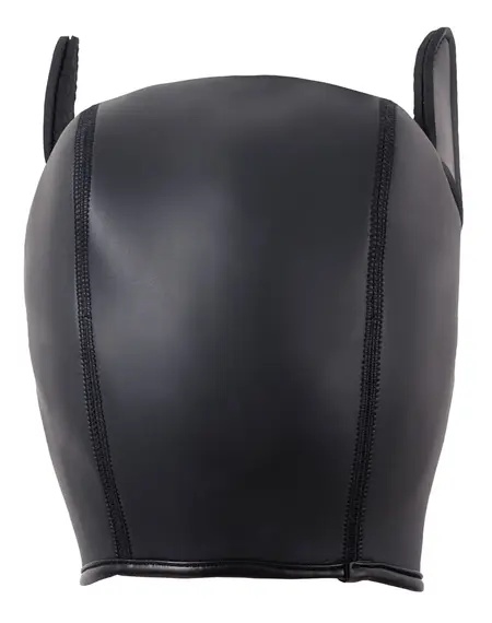 Bad Kitty Neoprene Dog Head Mask with Removable Mouth Part, Black