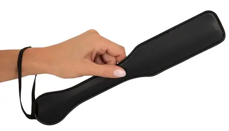 You2Toys Leather Paddle Black - Ergonomic Handle, 32 cm