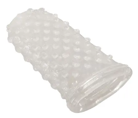 You2Toys Finger Sleeve Textured Silicone Stimulation Accessory Clear