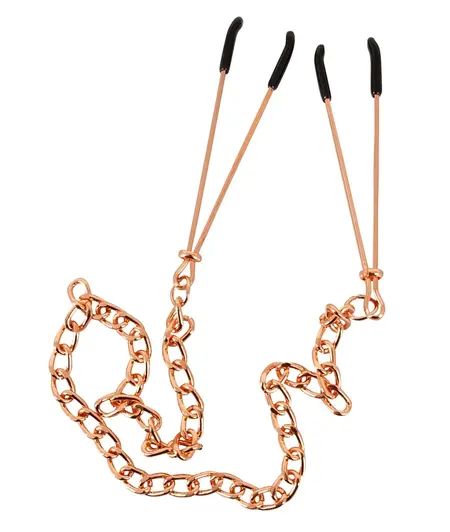 You2Toys Adjustable Stainless Steel Nipple Chain with Silicone Tips