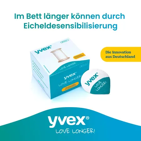 yvex Love Longer 10pcs Intimate Comfort Sleeves for Men, Latex, 5cm