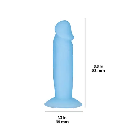 Addiction Silly Willy Mini Silicone Intimate Model Glow-in-the-Dark 3.3in