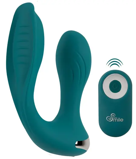 Sweet Smile Multi-Funkcioni Dvostruki Vibracioni Sistem Roze 17cm Daljinski Upravljač