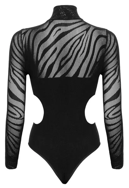 Cottelli FANTASY S-L Ženski Bodysuit sa Rinstoun Detaljima, Crni